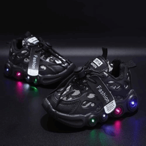 Children's Work Shoes With One WordBlack